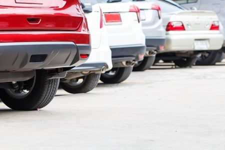 Parkplatzunfall Rückwärtsfahren