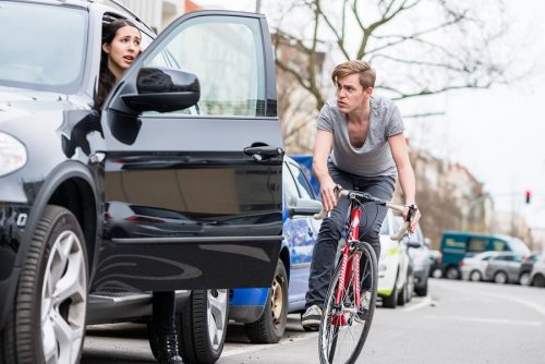 Verkehrsunfall: plötzliches Aufreißen einer Fahrzeugtür