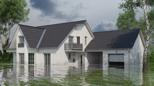 Wohngebäudeversicherung - Überschwemmung/Überflutung des Versicherungsgrundstücks
