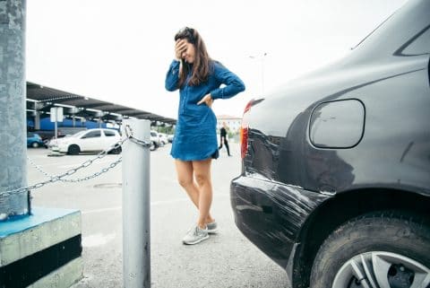 Verkehrsunfall zwischen zwei ausparkenden Fahrzeugen