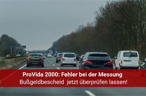 Geschwindigkeitsmessung oder Abstandsmessung durch Nachfahren mit ProViDa 2000 