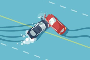 Verkehrsunfall zwischen Linksabbieger mit einem verbotswidrig überholenden Kraftfahrzeug