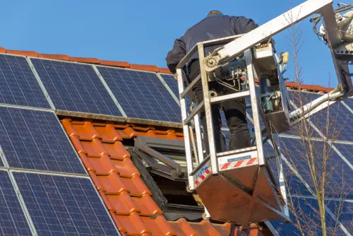 Lieferung und Montage von Photovoltaikanlagen - Minderungsrecht