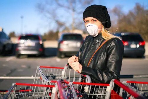 Corona-Pandemie - Maskenpflicht im Umfeld von Geschäften außer Vollzug gesetzt