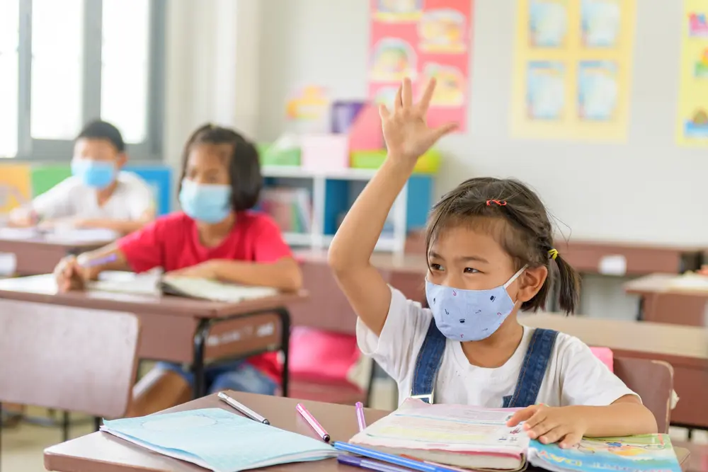 Voraussetzung Präsenzunterricht und Maskenpflicht an Grundschulen - Corona-Pandemie