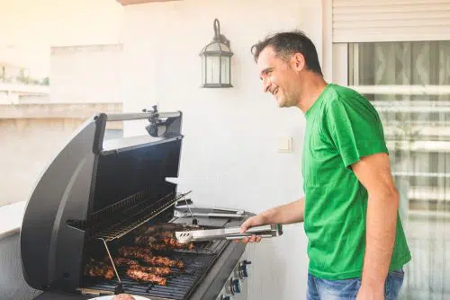 Grillen auf dem Balkon