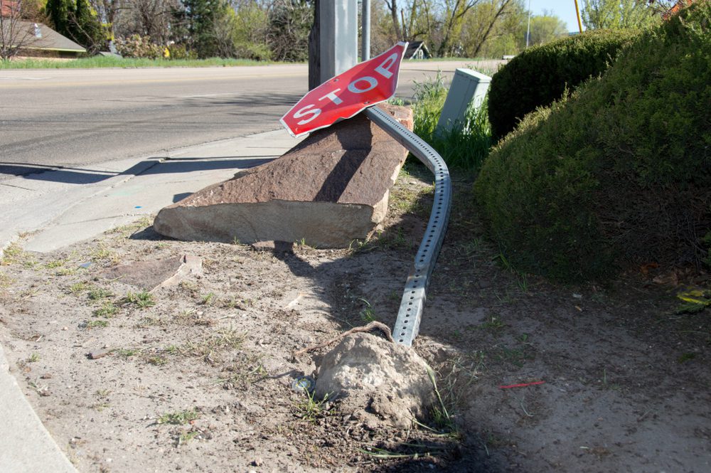 Verkehrsunfall - Nichtbeachtung eines Stopp-Schildes