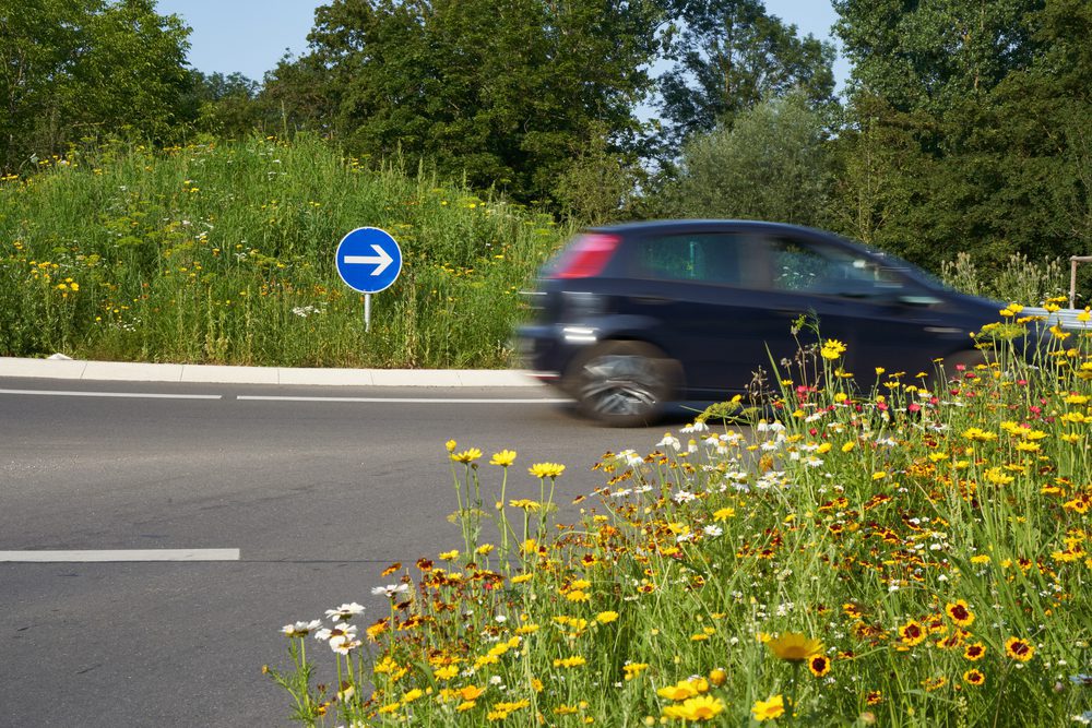 Verkehrsunfall in Verkehrskreisel - Haftungsverteilung