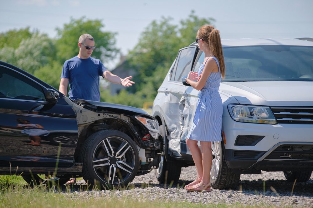 Hinweise für gestellten Verkehrsunfall