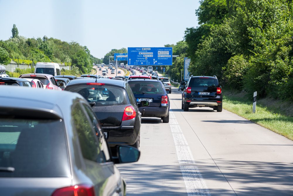 Verkehrsunfall beim Überholen von rechts Verkehrsunfall beim Überholen von rechts