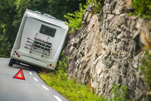 Unfall mit dem Camper oder Wohnwagen