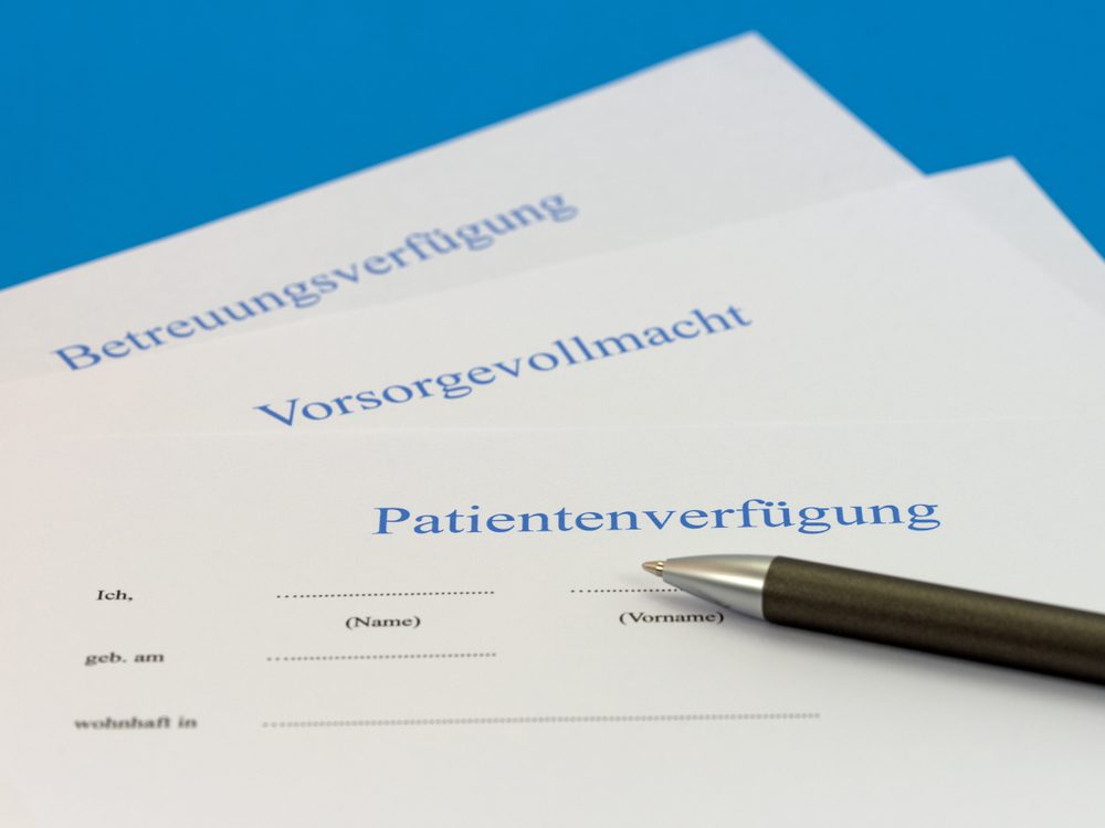 Patientenverfügung - Auslegung lebensverlängernde Maßnahme