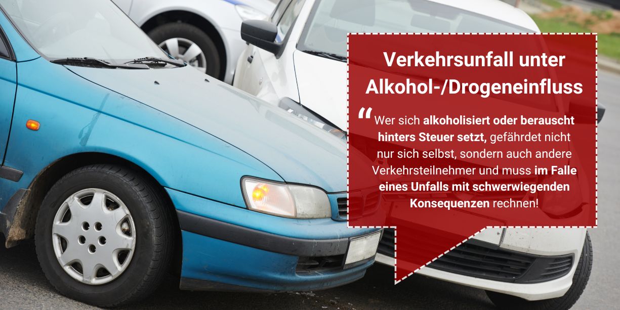 Autounfall, Alkoholeinfluss, Warnung, Konsequenzen