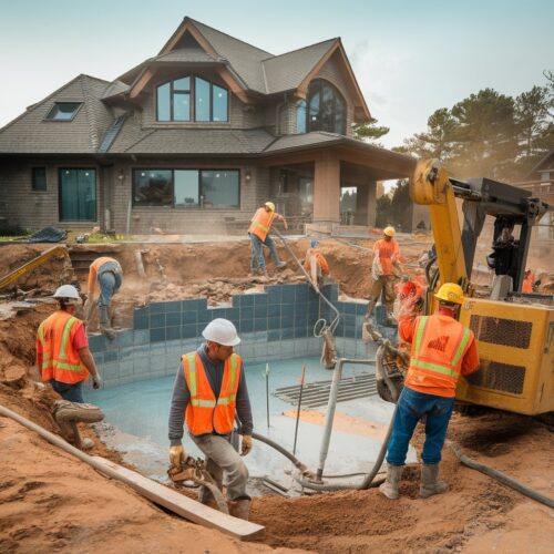 Swimmingpool bauen
