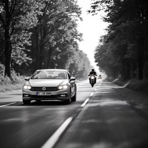 Linksabbiegerhaftung und Geschwindigkeit des Motorradfahrers