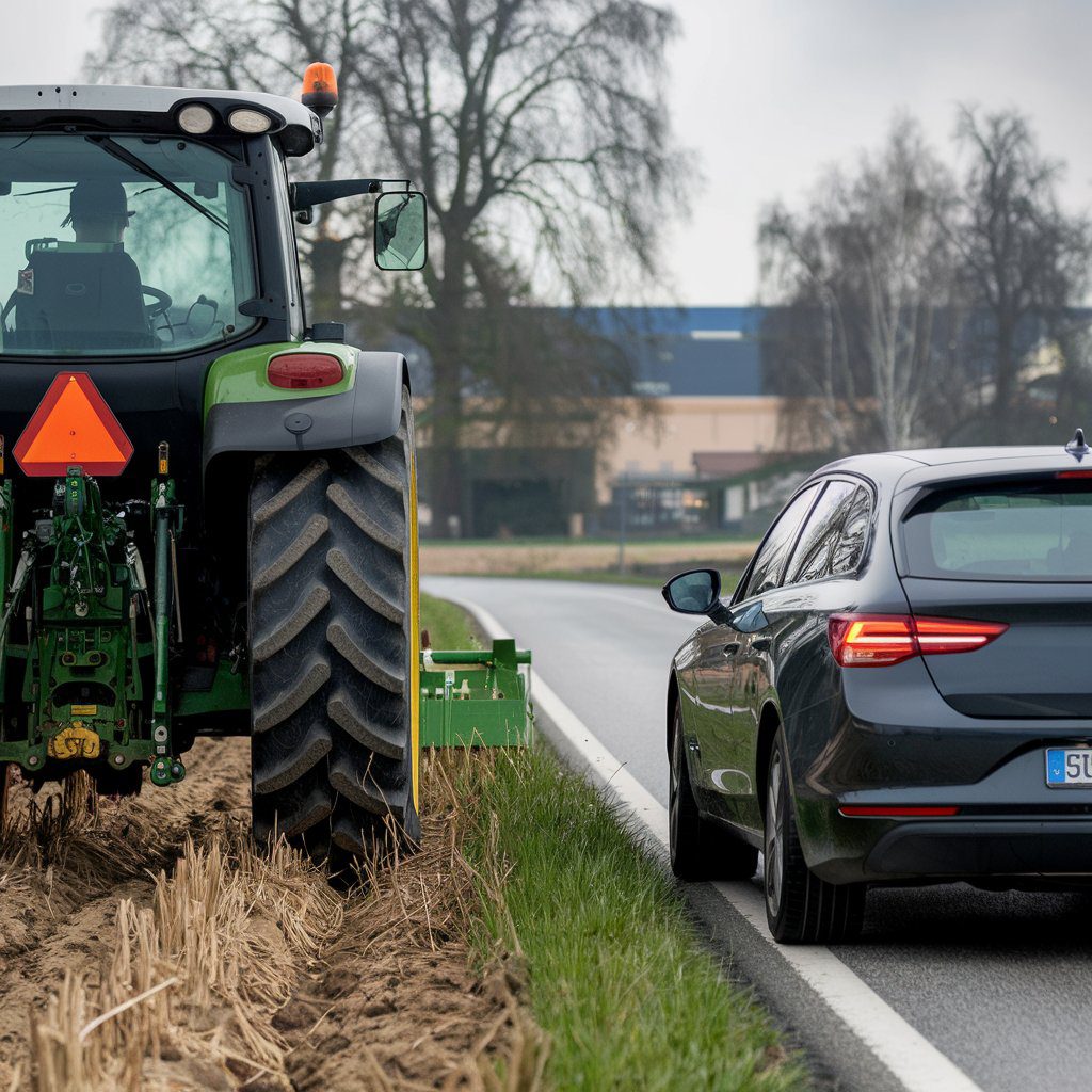 verkehrsunfall-traktor-pkw Haftungsverteilung bei Traktor-Pkw-Unfall